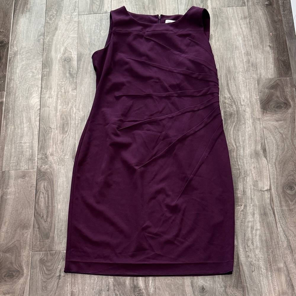 Calvin Klein Rich Purple Midi Dress